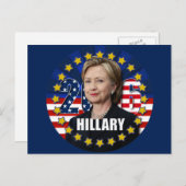 Hillary Clinton voor president 2016 Briefkaart (Voorkant / Achterkant)