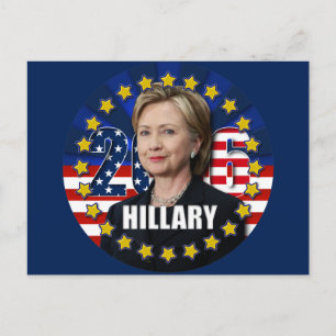 Hillary Clinton voor president 2016 Briefkaart