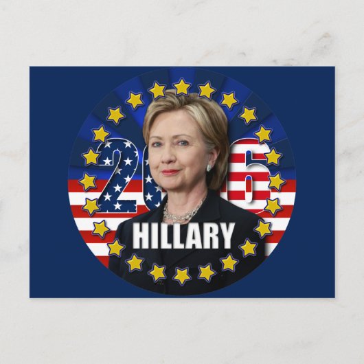 Hillary Clinton voor president 2016 Briefkaart (Voorkant)