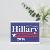 Hillary Clinton voor President 2016 Briefkaart (Staand voorkant)