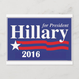 Hillary Clinton voor President 2016 Briefkaart