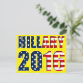 Hillary Clinton voor president 2016 Briefkaart (Staand voorkant)