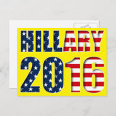 Hillary Clinton voor president 2016 Briefkaart (Voorkant / Achterkant)
