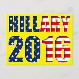 Hillary Clinton voor president 2016 Briefkaart