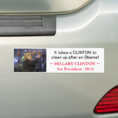 Hillary Clinton voor President 2016 - bumpersticke Bumpersticker (Op auto)