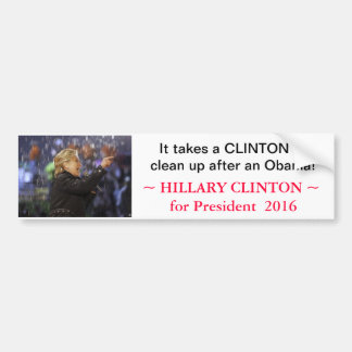 Hillary Clinton voor President 2016 - bumpersticke Bumpersticker