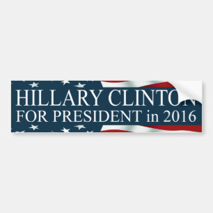 Hillary Clinton voor President 2016 Bumpersticker
