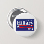 Hillary Clinton voor President 2016 Button Pin (Voorkant /achterkant)