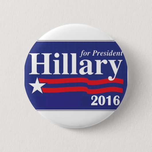 Hillary Clinton voor President 2016 Button Pin (Voorkant)