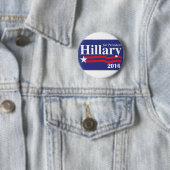 Hillary Clinton voor President 2016 Button Pin (In situ)