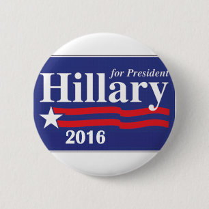 Hillary Clinton voor President 2016 Button Pin