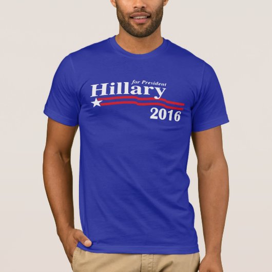 Hillary Clinton voor President 2016 Campaign Shirt (Voorkant)
