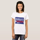 Hillary Clinton voor President 2016 Campaign Shirt (Voorkant volledig)