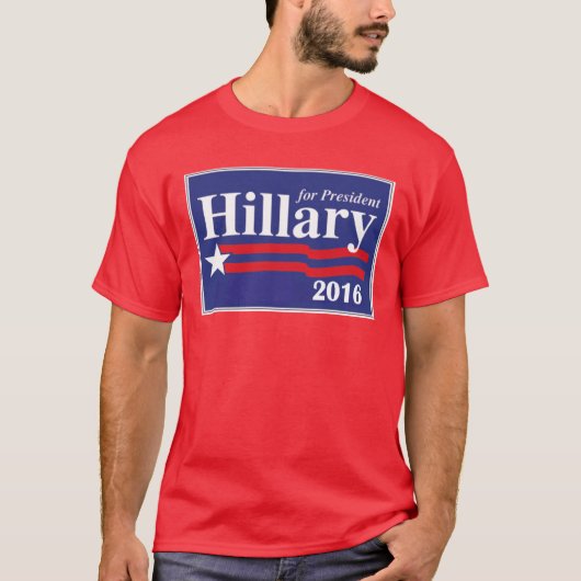 Hillary Clinton voor President 2016 Campaign Shirt (Voorkant)