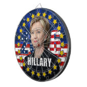 Hillary Clinton voor president 2016-dartboard Dartbord (Voorkant Rechts)