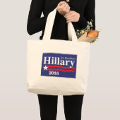 Hillary Clinton voor President 2016 Grote Tote Bag (Voorkant (product))