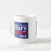 Hillary Clinton voor President 2016 koffie-Mok Koffiemok (Voorkant links)