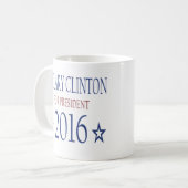 Hillary Clinton voor President 2016 Koffiemok (Voorkant links)