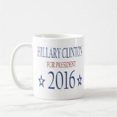 Hillary Clinton voor President 2016 Koffiemok (Links)