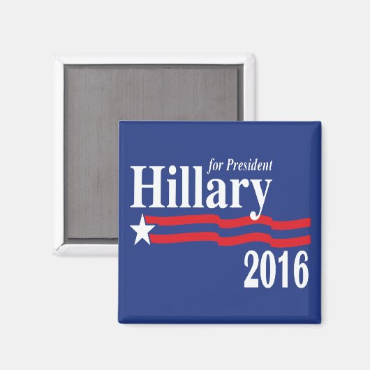 Hillary Clinton voor President 2016 magneet (Voorkant / Achterkant)