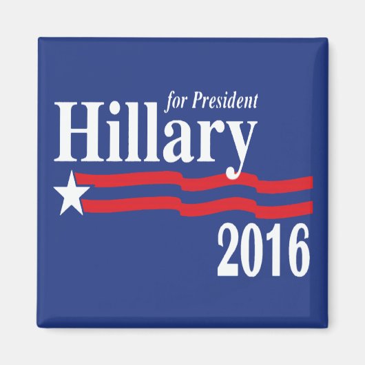 Hillary Clinton voor President 2016 magneet (Voorkant)