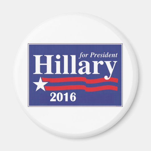 Hillary Clinton voor President 2016 Magneet (Voorkant)