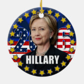 Hillary Clinton voor president 2016 Ornament (Achterkant)