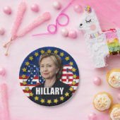 Hillary Clinton voor president 2016 Papieren Borde Papieren Bordje (Feest)