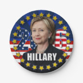 Hillary Clinton voor president 2016 Papieren Borde Papieren Bordje (Voorkant)