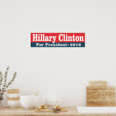 Hillary Clinton voor President 2016 Poster (Keuken)