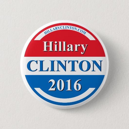 Hillary Clinton voor President 2016 Ronde Button 5,7 Cm (Voorkant)