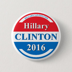 Hillary Clinton voor President 2016 Ronde Button 5,7 Cm