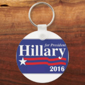 Hillary Clinton voor President 2016 Sleutelhanger (Voorkant)