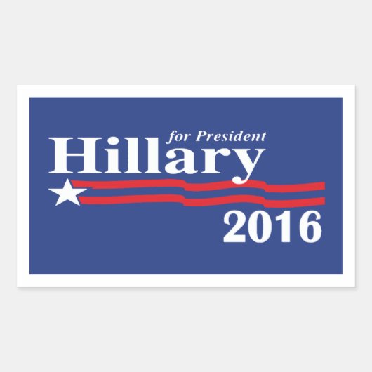 Hillary Clinton voor President 2016 Stickers (Voorkant)