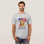 Hillary Clinton voor president 2016 T-shirt (Voorkant volledig)