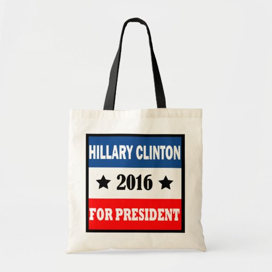 Hillary Clinton voor President 2016 Tote Bag (Voorkant)