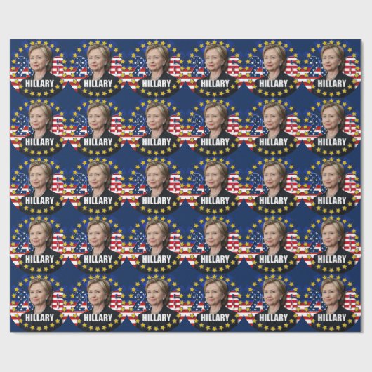 Hillary Clinton voor president 2016 — Wrapping Pap Cadeaupapier (Vlak)