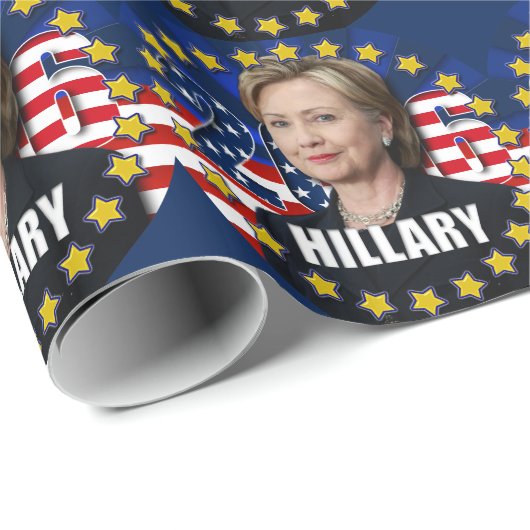 Hillary Clinton voor president 2016 — Wrapping Pap Cadeaupapier (Rol Hoek)