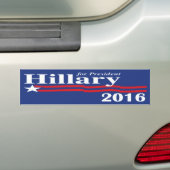 Hillary Clinton voor President-Bumpersticker 2016 Bumpersticker (Op auto)