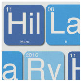 Hillary Clinton voor President Fabric Stof (Close Up)