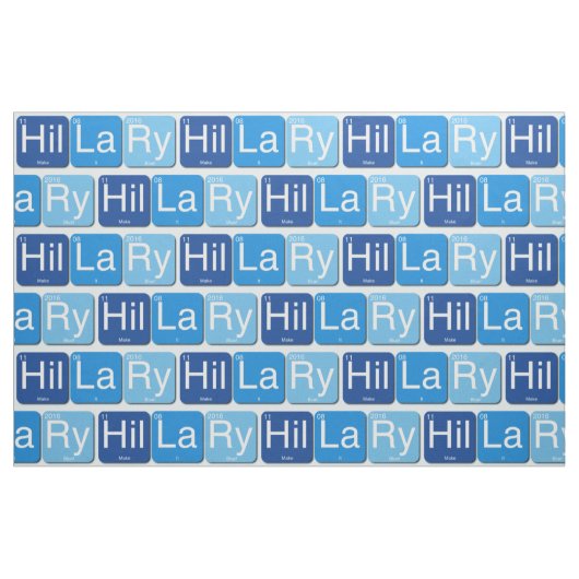 Hillary Clinton voor President Fabric Stof (Fat Quarter)