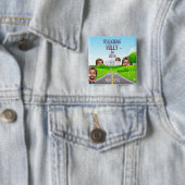 Hillary Clinton voor President in 2016 Vierkante Button 5,1 Cm (In situ)