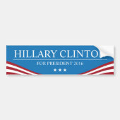 Hillary Clinton voor President Moderne 2016 Bumpersticker (Voorkant)