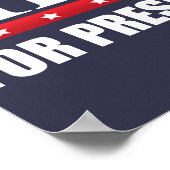 Hillary Clinton voor President Poster (Hoek)