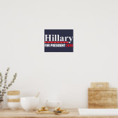 Hillary Clinton voor President Poster (Keuken)