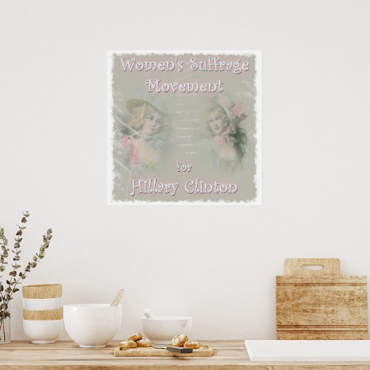 Hillary Clinton voor President Poster (Keuken)