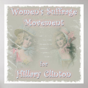 Hillary Clinton voor President Poster