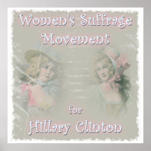 Hillary Clinton voor President Poster (Voorkant)