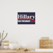 Hillary Clinton voor President Poster (Keuken)