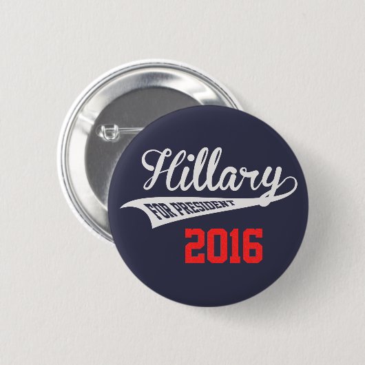 Hillary Clinton voor President Ronde Button 5,7 Cm (Voorkant /achterkant)